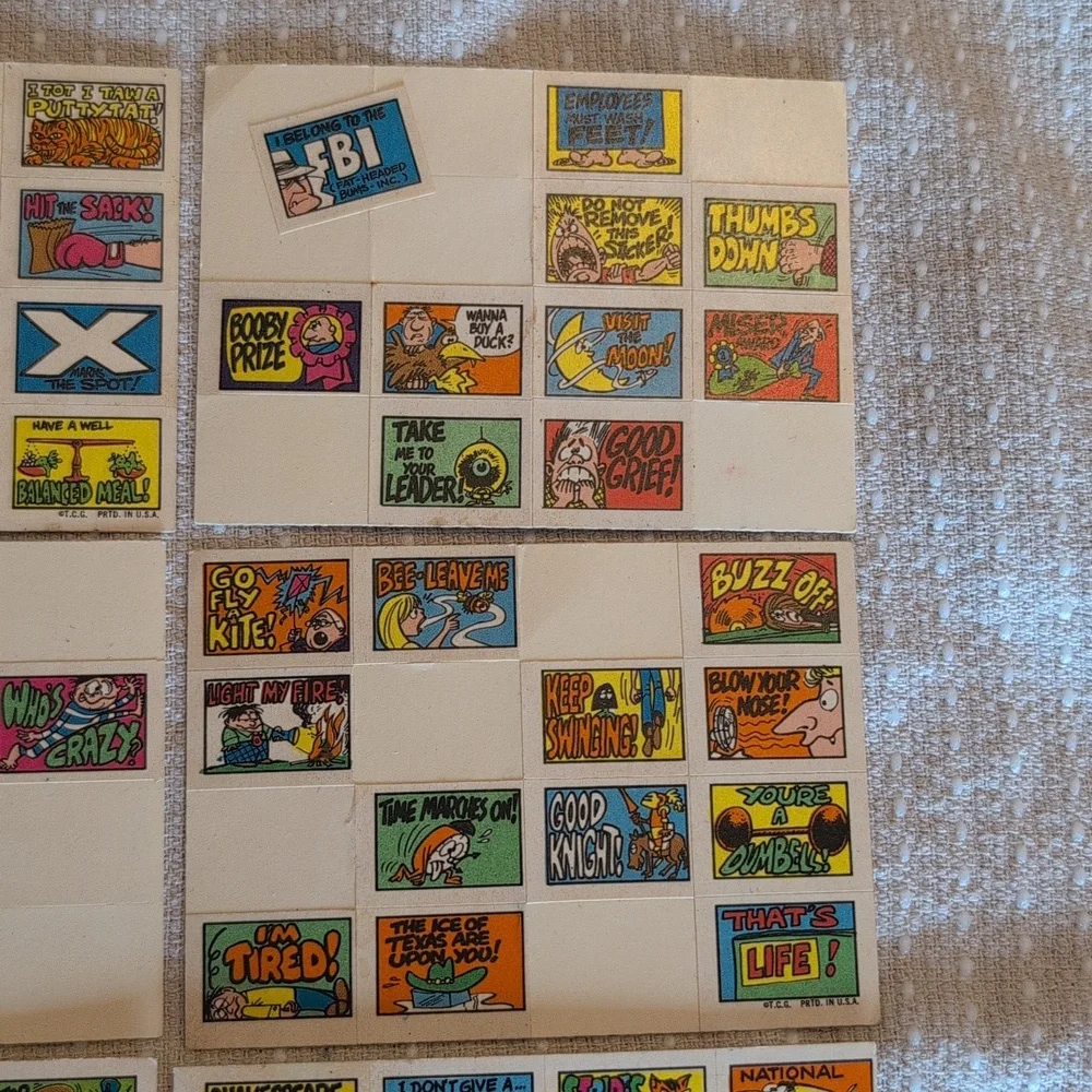 1970 Topps Stacks of Stickers